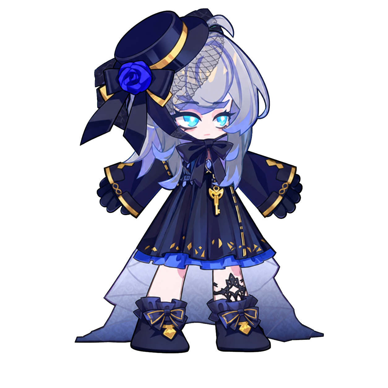Ditto, an INFJ fortune teller in a face-covering evening outfit